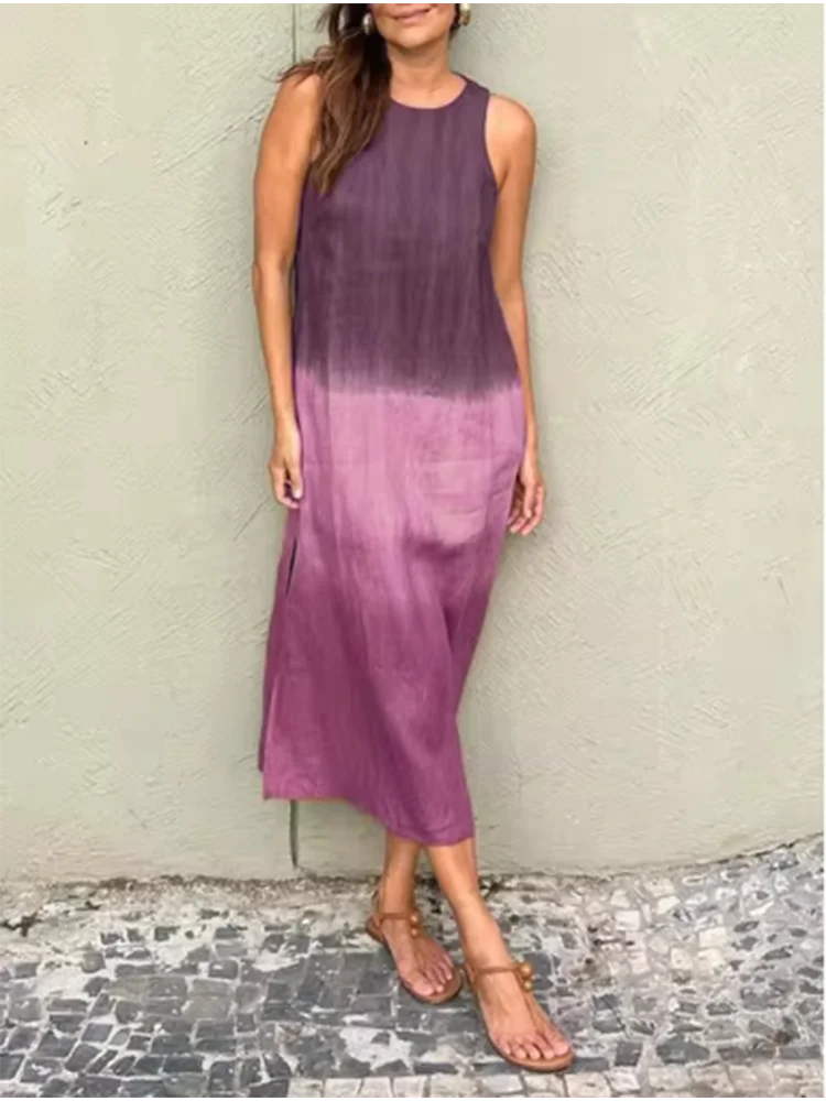Vestido Aurélie Dégradé – Estilo e Leveza da Moda Europeia (Leve e Soltinho)