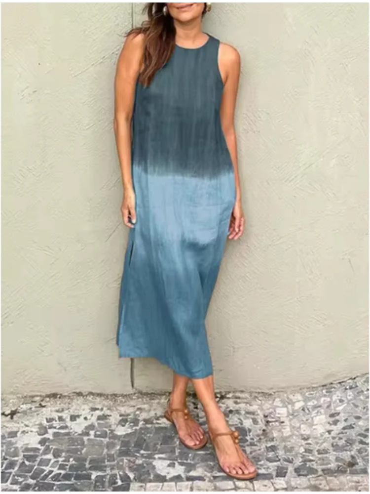 Vestido Aurélie Dégradé – Estilo e Leveza da Moda Europeia (Leve e Soltinho)