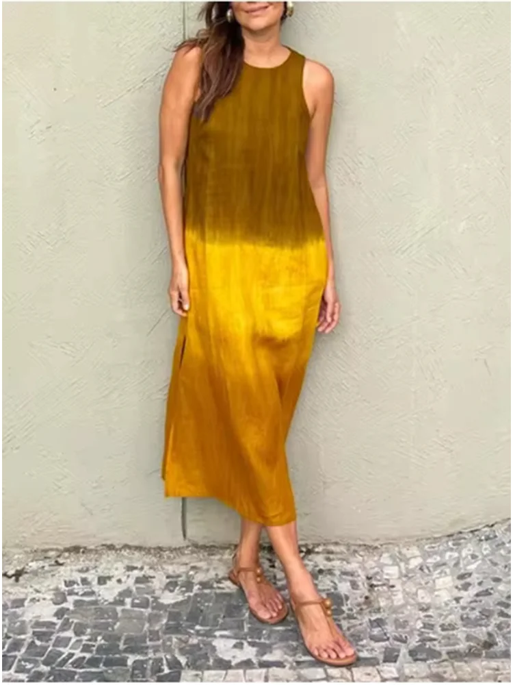 Vestido Aurélie Dégradé – Estilo e Leveza da Moda Europeia (Leve e Soltinho)