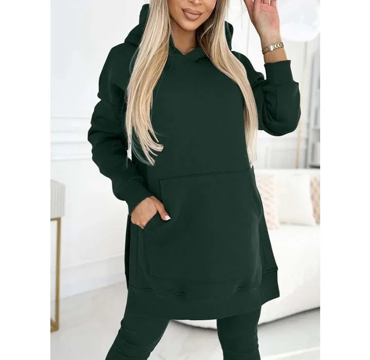 Conjunto Lívia Confortável – Blusão Longo + Calça Slim