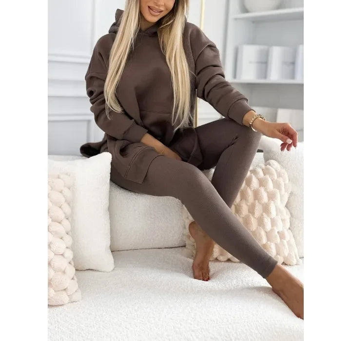 Conjunto Lívia Confortável – Blusão Longo + Calça Slim