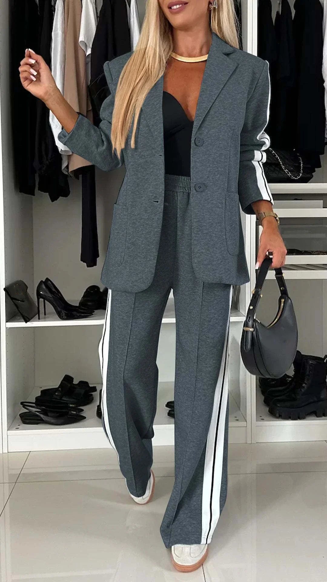 Conjunto Milano – Blazer + Calça Casual com Pegada Esportiva