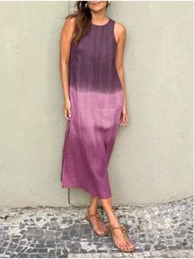 Vestido Aurélie Dégradé – Estilo e Leveza da Moda Europeia (Leve e Soltinho)