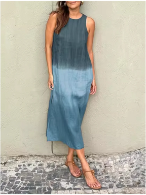 Vestido Aurélie Dégradé – Estilo e Leveza da Moda Europeia (Leve e Soltinho)