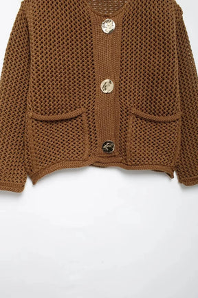 Cardigan Verona – ElegânciaAtemporal em Tricot Fino