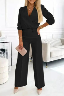 Conjunto Verona – Blusa + Calça com Corte Europeu e Sofisticação Atemporal