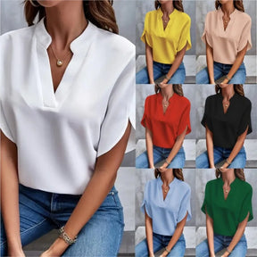 Blusa Feminina com Decote em V