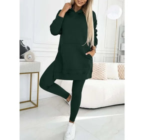 Conjunto Lívia Confortável – Blusão Longo + Calça Slim