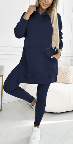 Conjunto Lívia Confortável – Blusão Longo + Calça Slim
