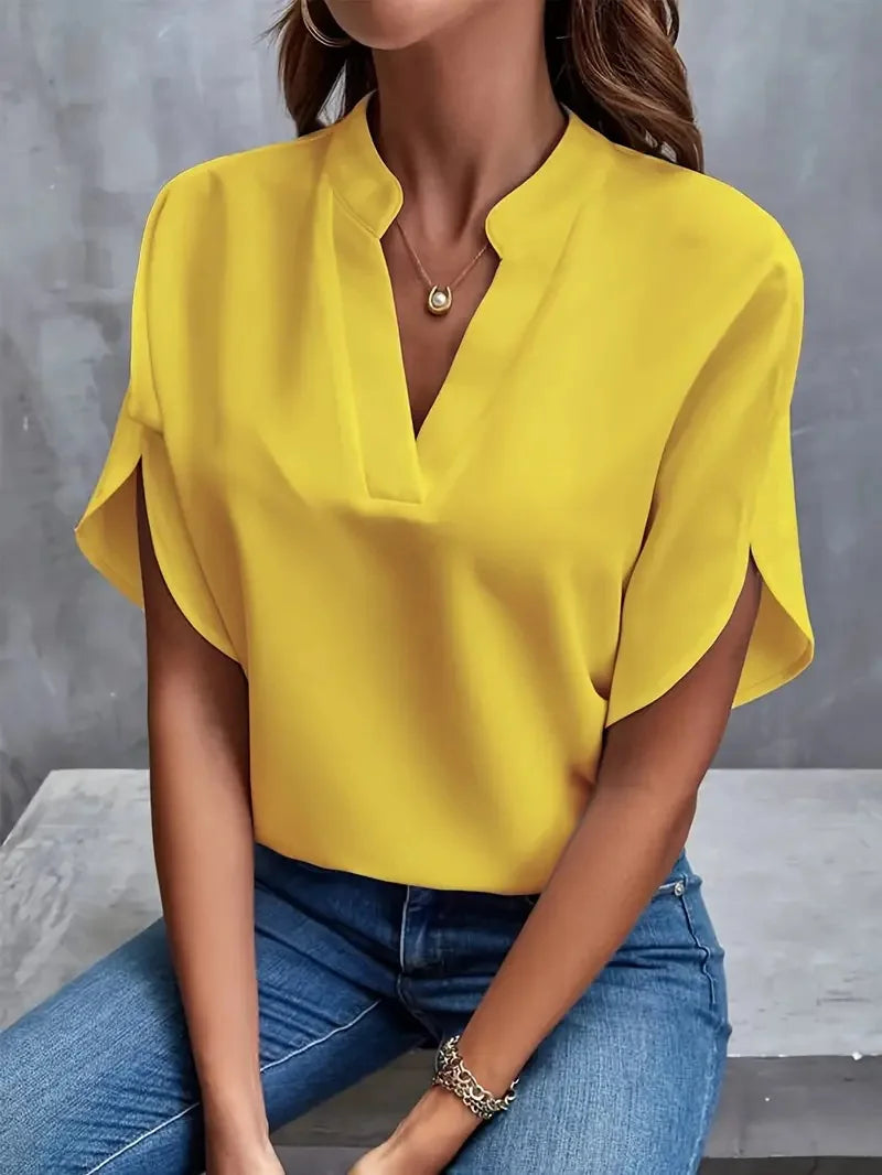 Blusa Feminina com Decote em V