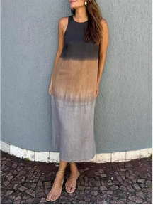 Vestido Aurélie Dégradé – Estilo e Leveza da Moda Europeia (Leve e Soltinho)